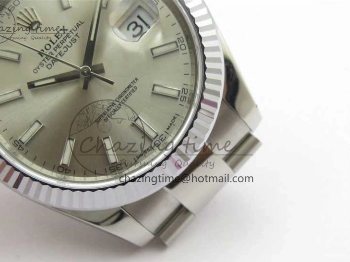 Edition DateJust 41 VSF 904L VS3235 Silver Bracelet 126334 Best on Dial 1:1 SS Oyster 0506